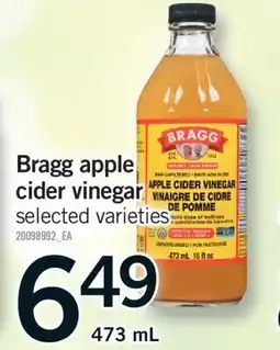 Fortinos BRAGG APPLE CIDER VINEGAR, 473 ML offer