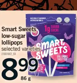 Fortinos SMART SWEETS LOW-SUGAR LOLLIPOPS offer