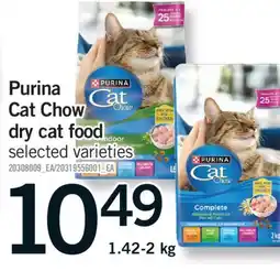 Fortinos PURINA CAT CHOW DRY CAR FOOD,1.42-2 KG offer