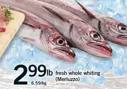 Fortinos FRESH WHOLE WHITING (MERLUZZO) offer