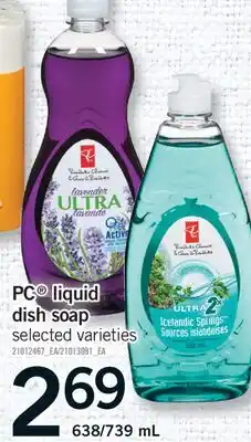 Fortinos PC LIQUID DISH SOAP, 638/739 ML offer