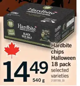 Fortinos HARDBITE CHIPS HALLOWEEN, 18 PACK offer