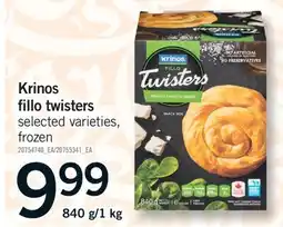 Fortinos KRINOS FILLO TWISTER, 840 g/1 kg offer