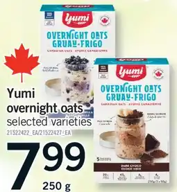 Fortinos YUMI OVERNIGHT OATS, 250 G offer