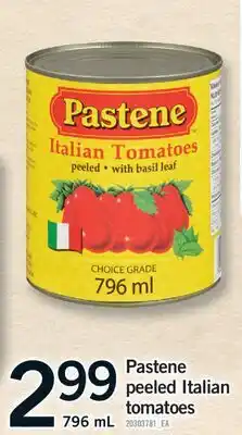 Fortinos PASTENE PEELED ITALIAN TOMATOES, 796 ML offer