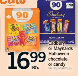 Fortinos CADBURY OR MAYNARDS HALLOWEEN CHOCOLATE OR CANDY, 90's offer