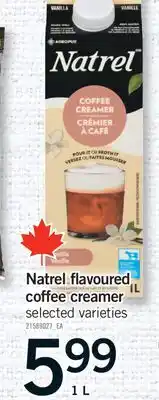Fortinos NATREL FLAVOURED COFFEE CREAMER, 1 L offer