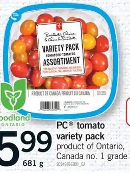 Fortinos PC TOMATO VARIETY PACK, 681 G offer