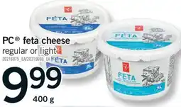 Fortinos PC FETA CHEESE, 400 G offer