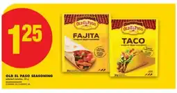No Frills OLD EL PASO SEASONING, 24 g offer