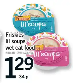 Fortinos FRISKIES LIL SOUPS WET CAT FOOD, 34 G offer