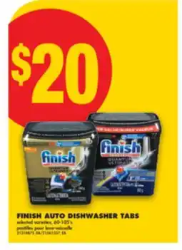 No Frills FINISH AUTO DISHWASHER TABS, 60-105'S offer