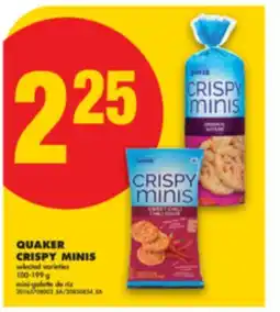 No Frills QUAKER CRISPY MINIS, 100-199 g offer