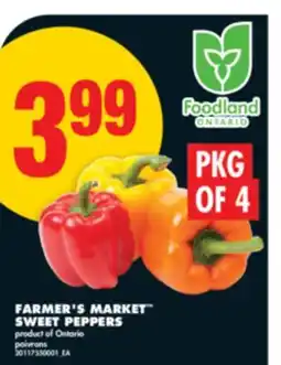 No Frills FARMER'S MARKET SWEET PEPPERS, PKG OF 4 offer