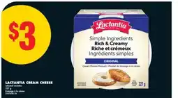 No Frills LACTANTIA CREAM CHEESE, 227 g offer