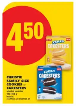 No Frills CHRISTIE FAMILY SIZE COOKIES OR CAKESTERS, 285-488 G offer
