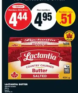 No Frills LACTANTIA BUTTER, 454 g offer