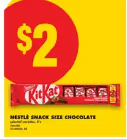 No Frills NESTLÉ SNACK SIZE CHOCOLATE, 8'S offer