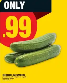 No Frills ENGLISH CUCUMBERS offer