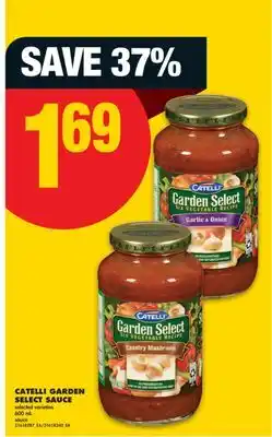 No Frills CATELLI GARDEN SELECT SAUCE, 600 mL offer