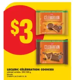 No Frills LECLERC CÉLÉBRATION COOKIES, 200/240 g offer