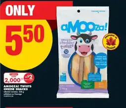 No Frills AMOOZA! TWISTS CHEESE SNACKS, 228 g offer