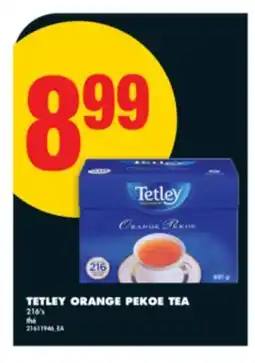 No Frills TETLEY ORANGE PEKOE TEA, 216's offer