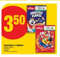 No Frills KELLOGG'S CEREAL, 269-355 G offer
