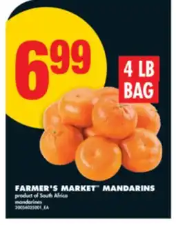 No Frills FARMER'S MARKET MANDARINS, 4 LB BAG offer