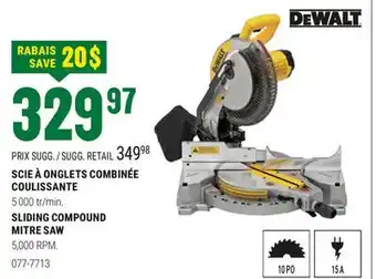 BMR SCIE À ONGLETS COMBINÉE COULISSANTE offer