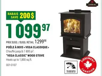 BMR POÊLE À BOIS  VEGA CLASSIQUE  offer