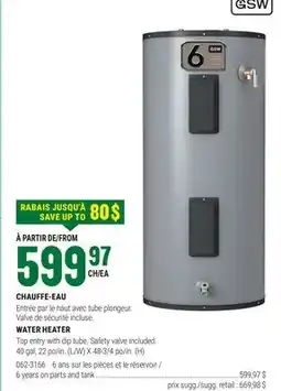 BMR CHAUFFE-EAU offer