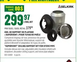 BMR ENS. DE SUPPORT DE PLAFOND SUPERVENT POUR TUYAU DE POÊLE offer