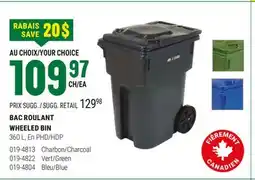 BMR BAC ROULANT WHEELED BIN offer