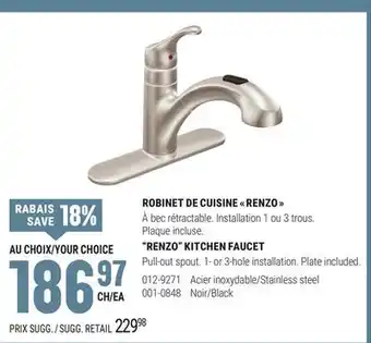 BMR ROBINET DE CUISINE RENZO offer