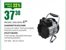 BMR CHAUFERETTE UTILITAIRE offer
