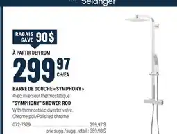 BMR BARRE DE DOUCHE SYMPHONY bélanger offer