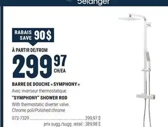 BMR BARRE DE DOUCHE  SYMPHONY  bélanger offer