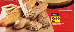 Foodland Ciabatta or Artisan Style Baguettes offer