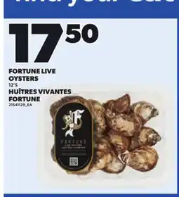 Independent Grocer FORTUNE LIVE OYSTERS, 12'S offer