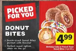 Foodland Birthday Cake or French Toast Donut Bites offer