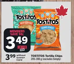 Foodland TOSTITOS Tortilla Chips offer