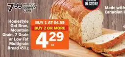 Foodland Homestyle Oat Bran, Mountain Grain, 7 Grain or Low Fat Multigrain Bread offer