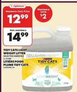 Independent Grocer TIDY CATS LIGHT WEIGHT LITTER, 2.72 KG offer