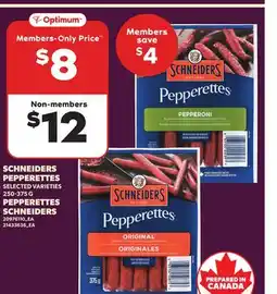 Independent Grocer SCHNEIDERS PEPPERETTES | PEPPERETTES SCHNEIDERS, 250-375 G offer