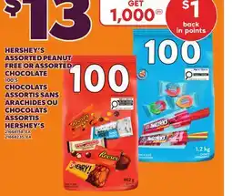 Independent Grocer HERSHEY'S ASSORTED PEANUT FREE OR ASSORTED CHOCOLATE, 100'S offer