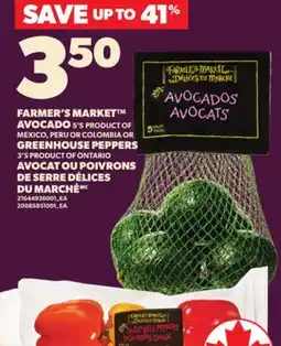 Independent Grocer FARMER'S MARKET AVOCADO, 5's OR GREENHOUSE PEPPERS, 3'S offer