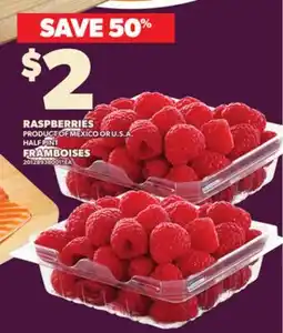 Independent Grocer RASPBERRIES, HALF PINT offer