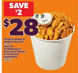 Independent Grocer 30 PIECE WINGS & WEDGES BUCKET, 1.2-2 KG offer