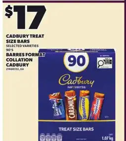 Independent Grocer CADBURY TREAT SIZE BARS, 90'S offer